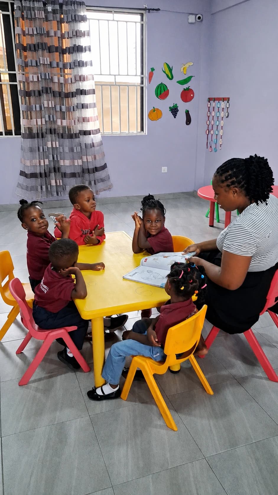An ALLSWELL Premier School teacher guiding learners through a classroom lesson